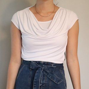 PREMISE | White Ruffled Blouse Top | 003